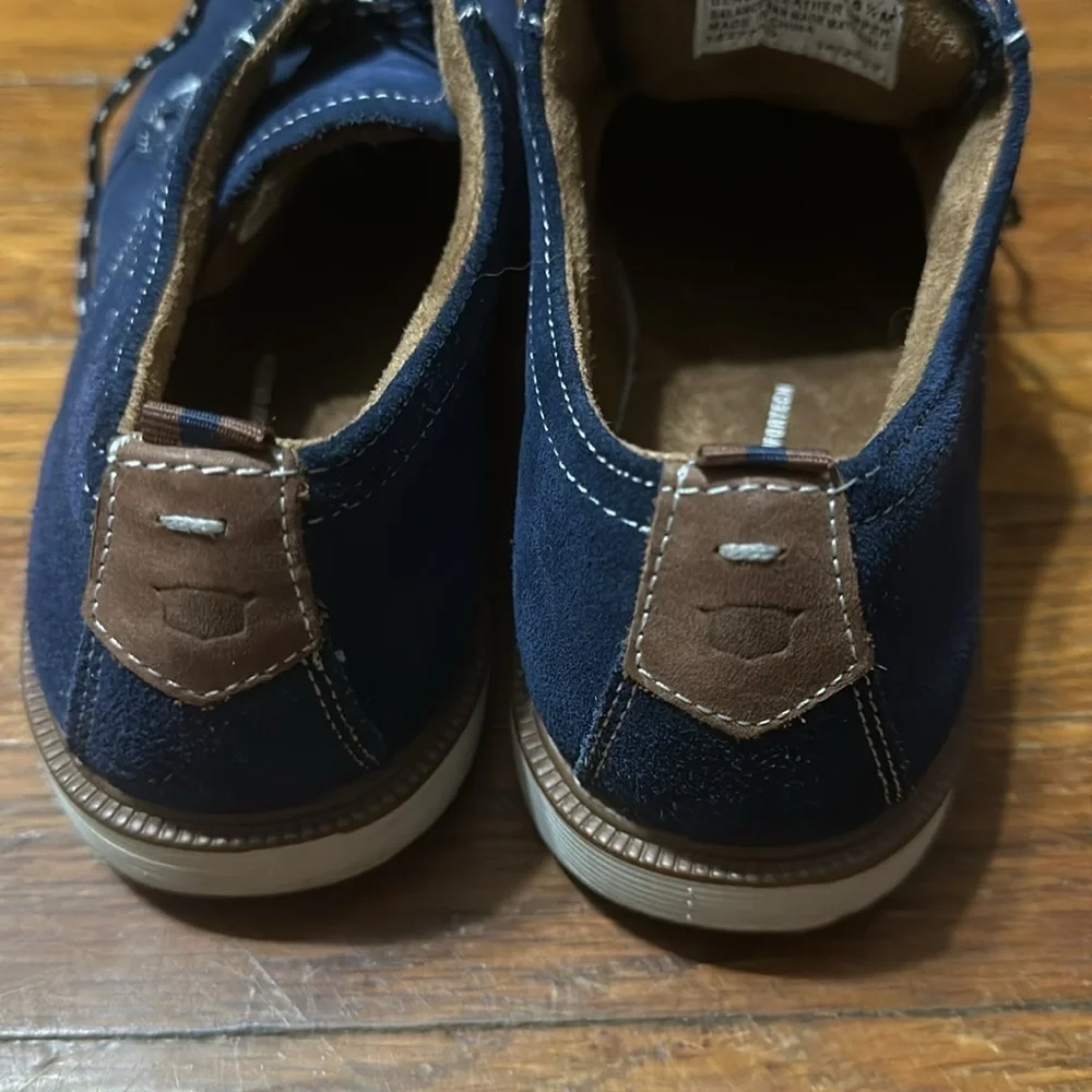 Florsheim Boys Blue Leather Oxfords, Sz 6.5